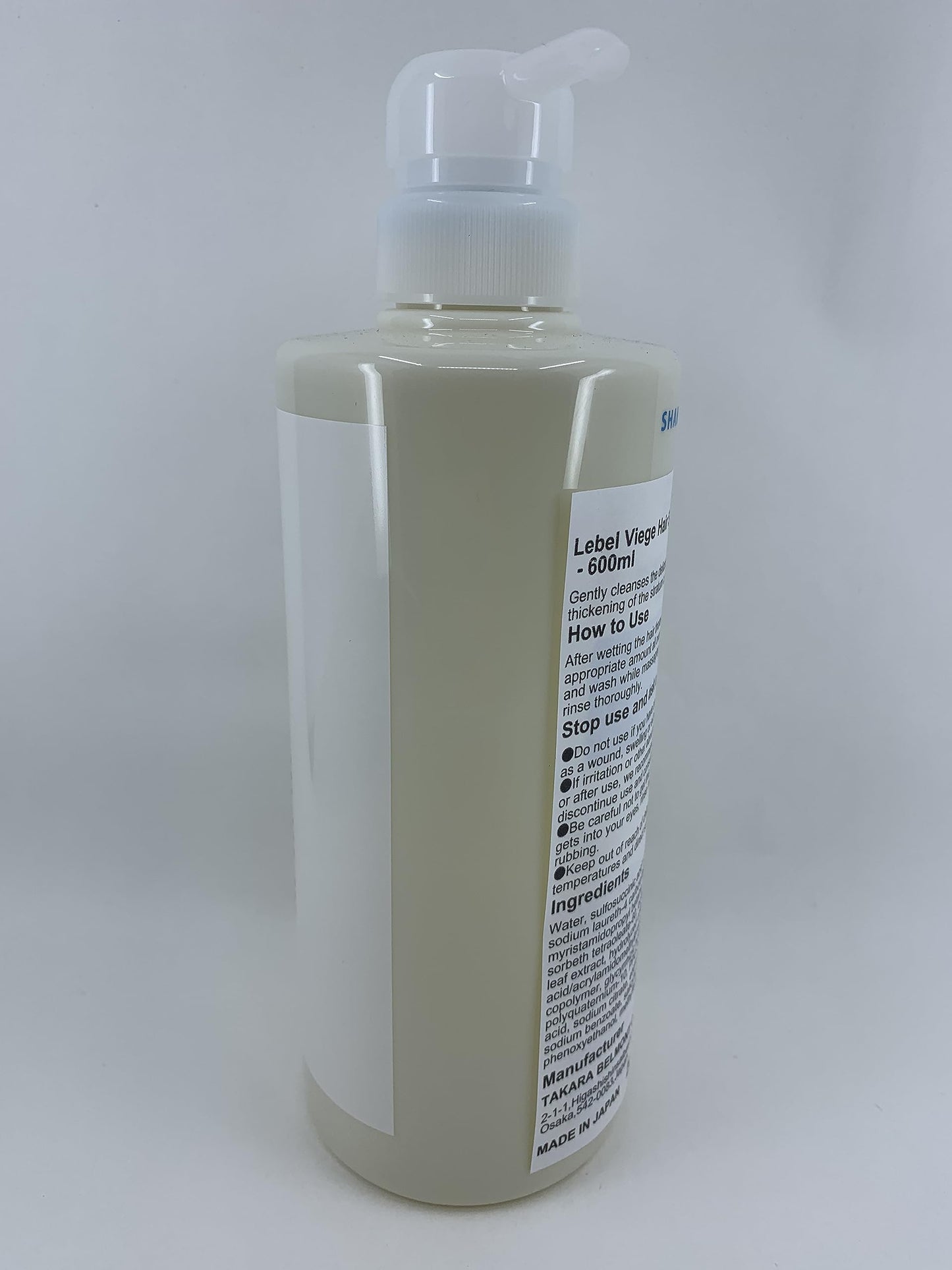 Lebel Viege Hair Shampoo - 600ml (Green Tea Set)
