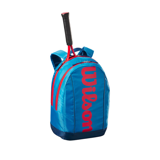 Wilson junior tennis backpack, fits up to 2 rackets, perfect for kids and teens.
