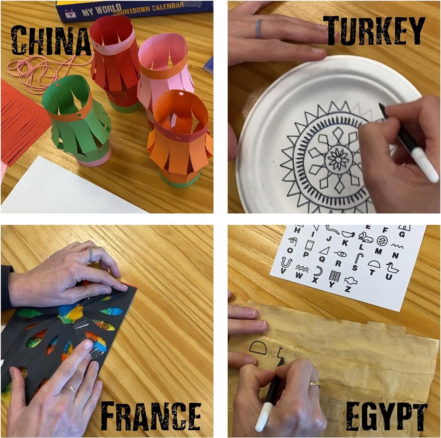 My World Advent Calendar 2025 for kids, visit 24 countries and be back in time for Christmas Day! Explore different cultures and create your own original DIY.