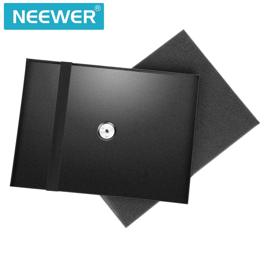 Neewer laptop notebook palette projector tray holder for 1/4 to 3/8 inch screw tripod, perfect for stage, meeting rooms, outdoor lecture halls (tripod stand not included)