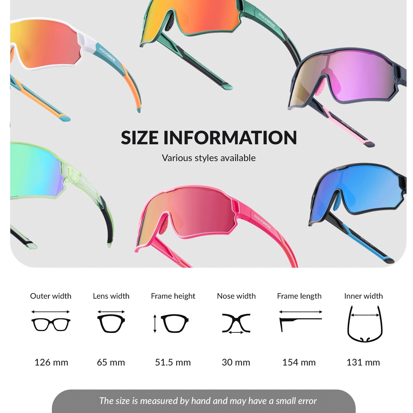 ROCKBROS kids' bike glasses sport goggles UV400 protection polarized sunglasses TR90 flexible frame for boys girls protective eyewear outdoor sports