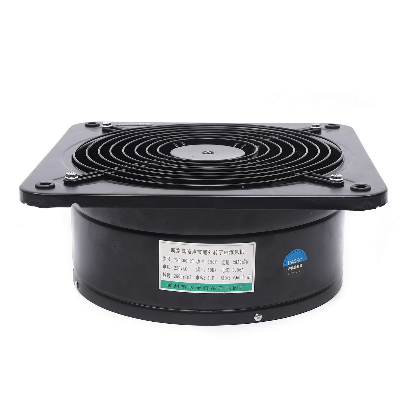Yolancity bathroom fan 300mm exhaust fan 2677r/min wall fan 150W bathroom exhaust fan duct fan 300mm quiet bathroom fan wall fan fan bathroom 220V, WC ventilation systems quiet