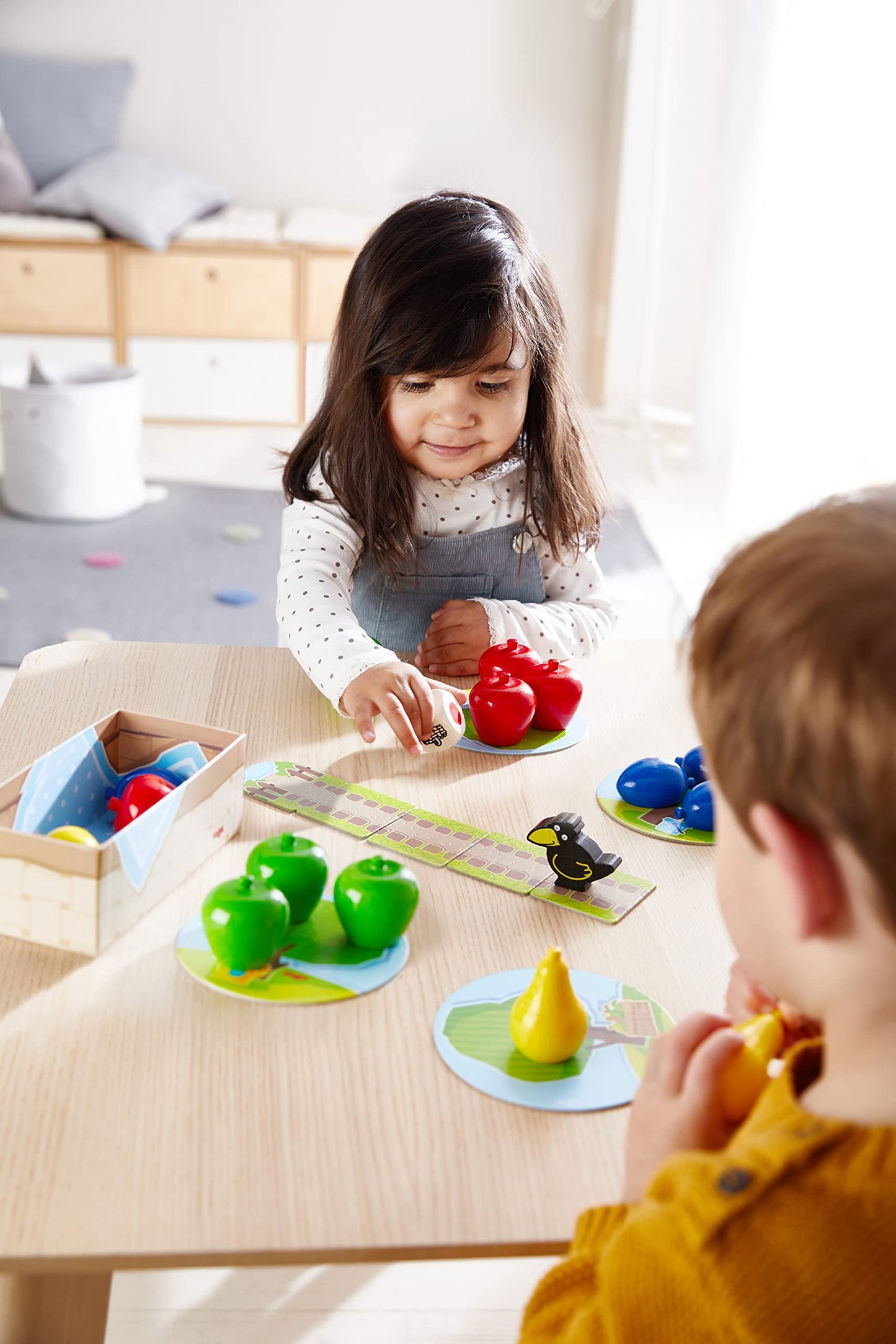 HABA 304508 - Touch & Feel Again, sensory game for children aged 3 and up & 4655 - My First Games First Orchard.