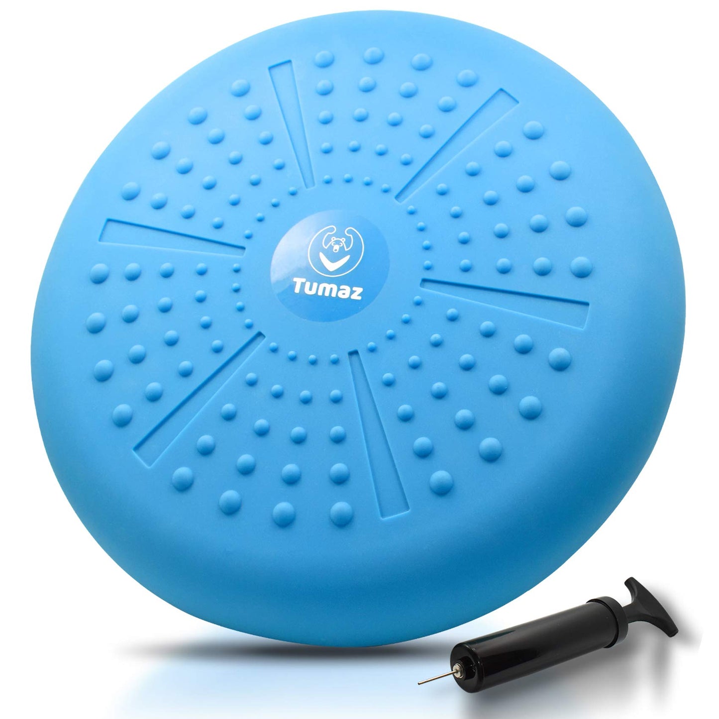 Tumaz Ball Cushion improves posture and increases focus. Air cushion for physical therapy, relieves back pain and strengthens core muscles.