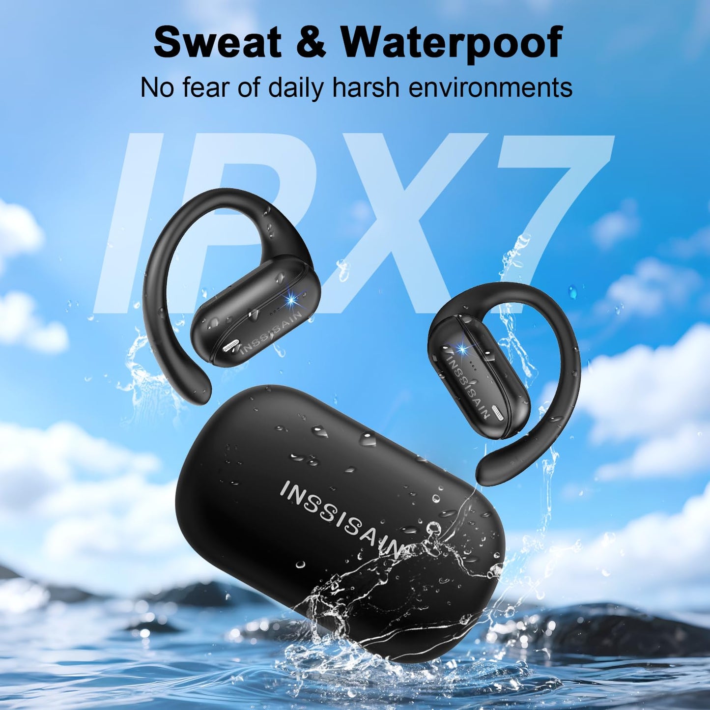 AI translator Headphones, Translation Headphones & BT5.4, 164 languages Headphone Translator in real time, Bluetooth headphones, Connect and make use of the sturdy, IPX7 (Black 01)