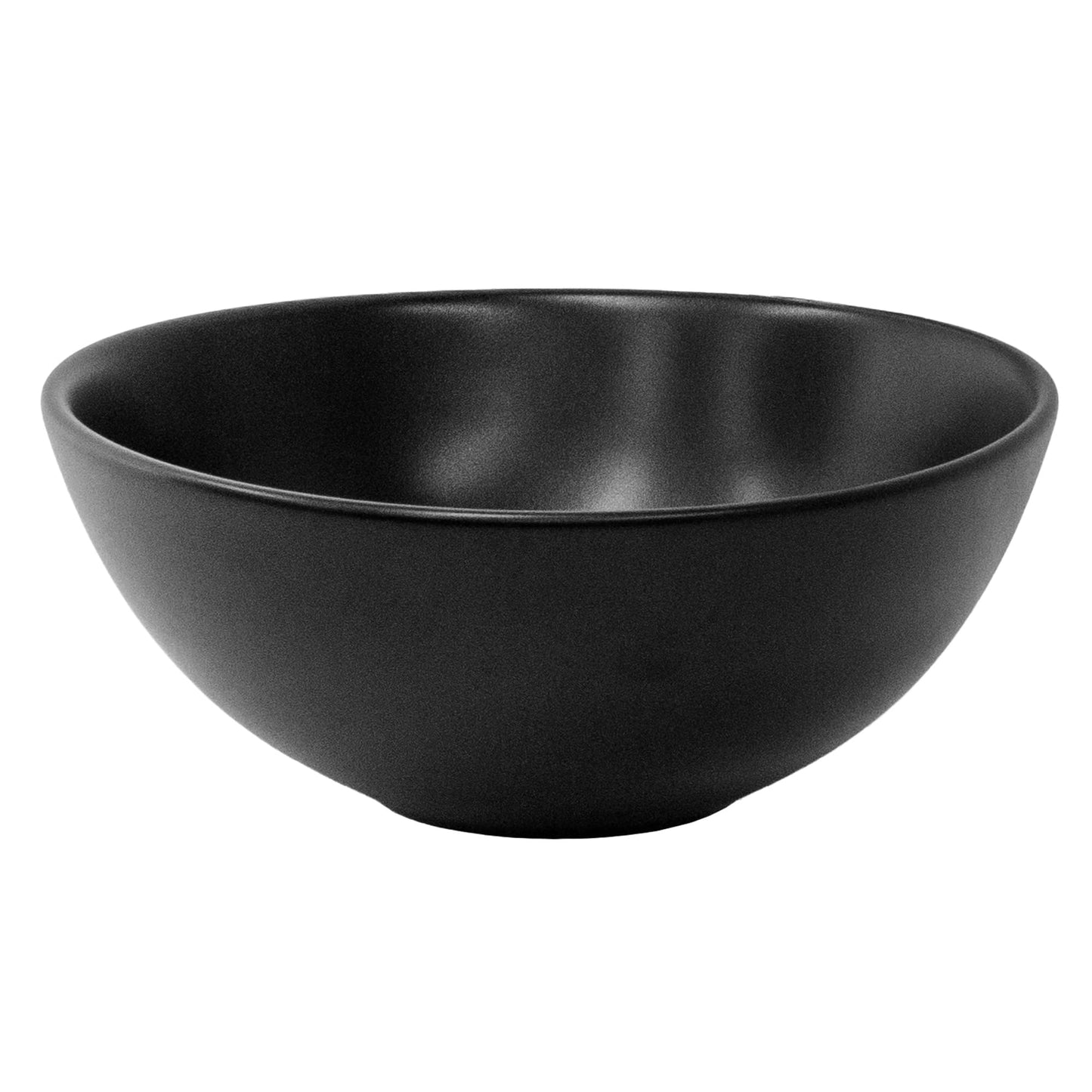 ML-Design ceramic washbasin in matte black Ø 280 x 150 mm, Round countertop basin, Modern washstand, Washbowl with drain hole, Hand washbasin for bathroom/guest toilet.