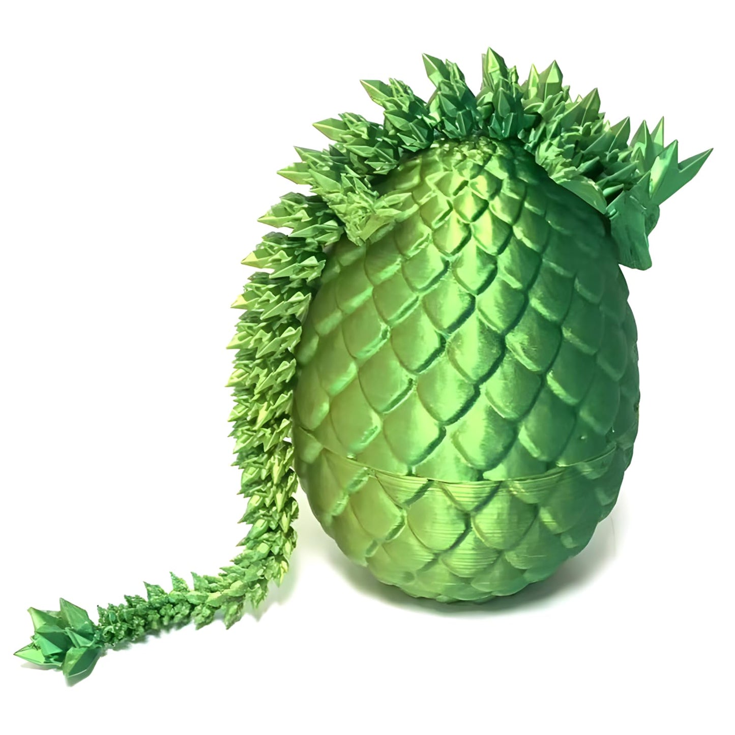 Yearsahrk 3D Printed Dragon Egg Mysterious Dragon Toy Realistic Movable Dragon Figures Surprise Easter Dragon Eggs Home Decor