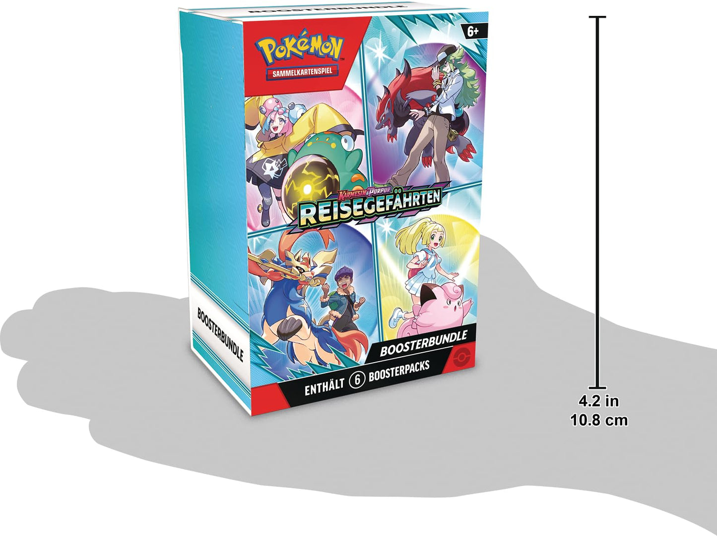 Pokémon Trading Card Game: Booster Bundle Crimson & Purple - Travel Companions (6 Booster Packs)