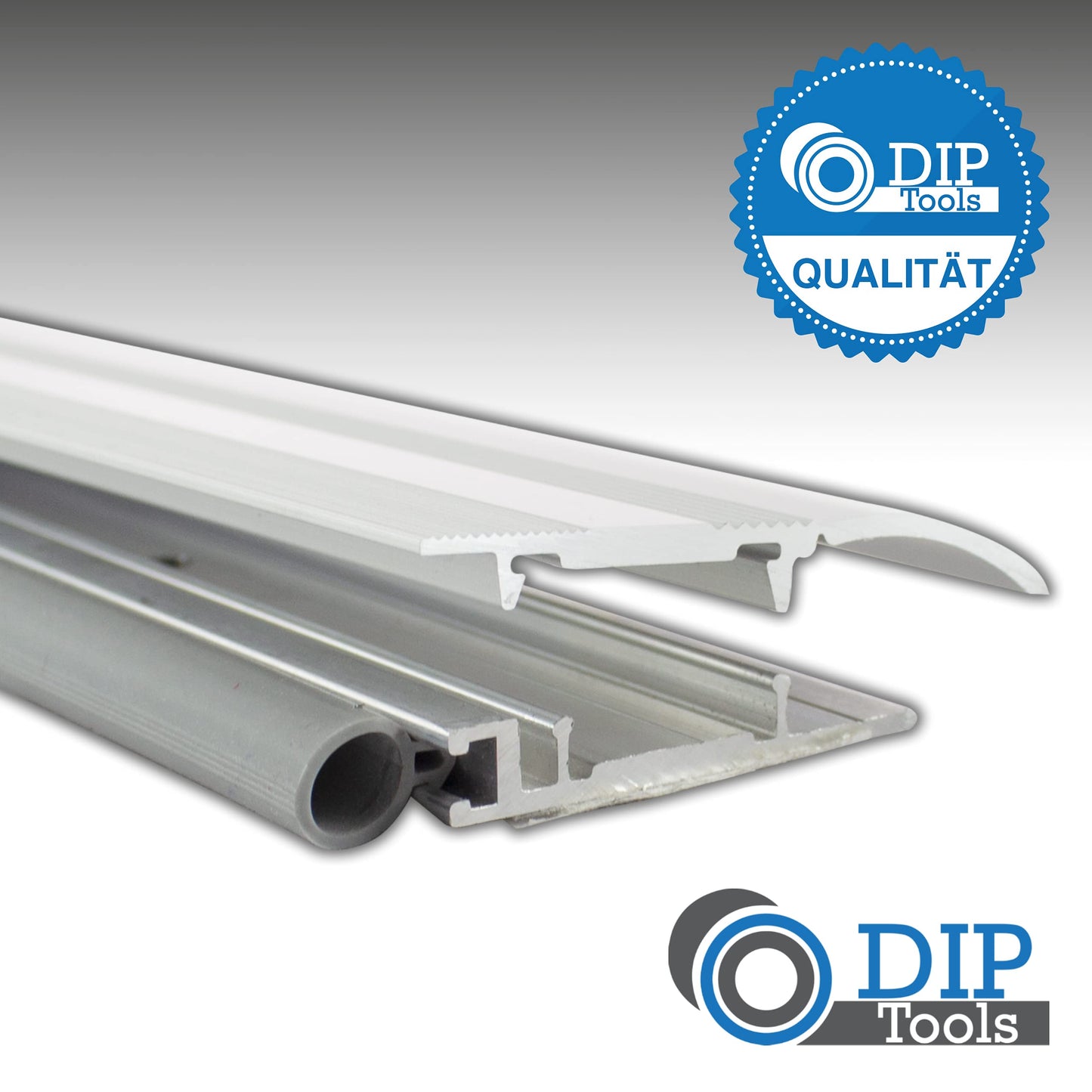 Alumat - Stainless steel universal aluminum door threshold 100cm x 5.5cm x 0.8cm - Perfect as a draft excluder for doors, insect protection, or weather bar.