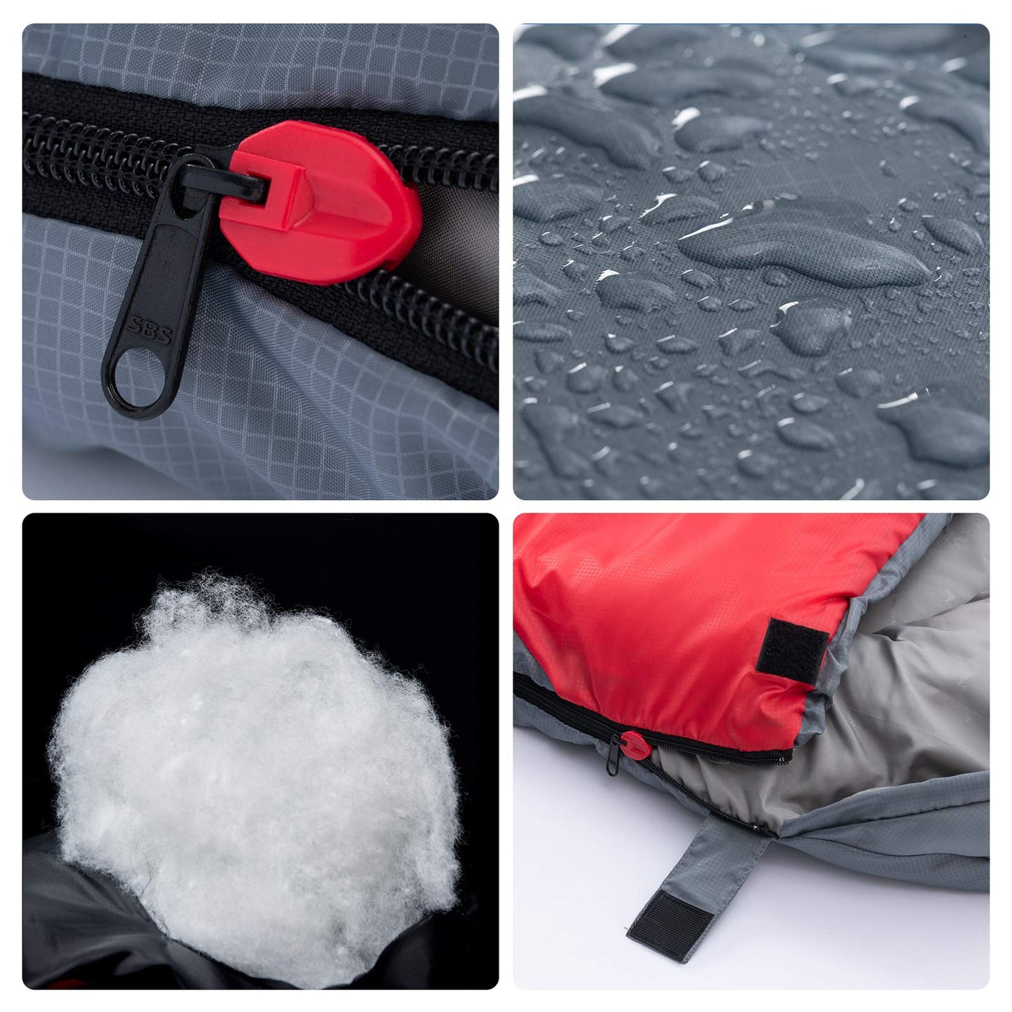 BISINNA Sleeping Bag 1.9kg 4 Seasons Waterproof Warm Blanket Sleeping Bag with Compression Sack for Adults, Women, Men Outdoor Camping, Hiking, Backpacking