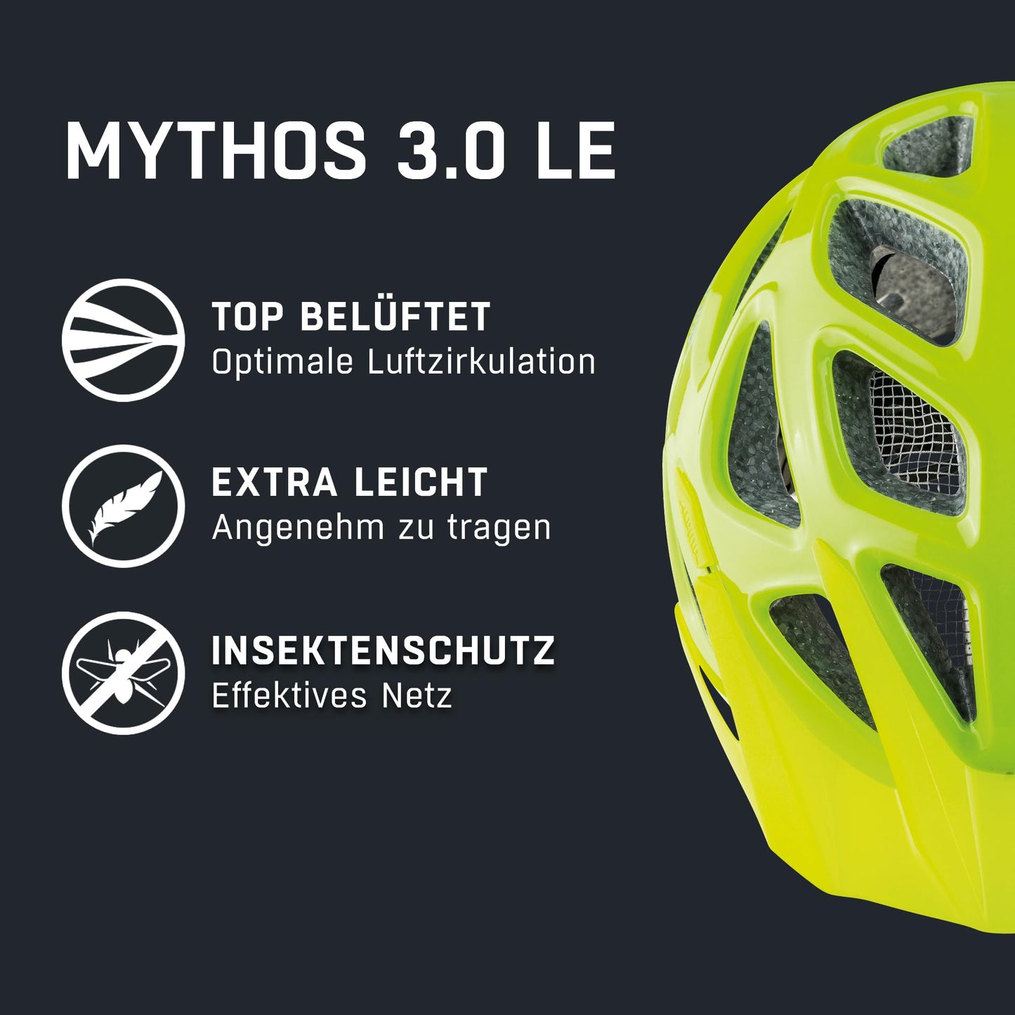 Alpina Mythos 3.0 L.E. - Lightweight, Well-Ventilated & Adjustable Bike Helmet with Antibacterial Pads for Adults, be Visible-Silver Gloss, 57-62 cm