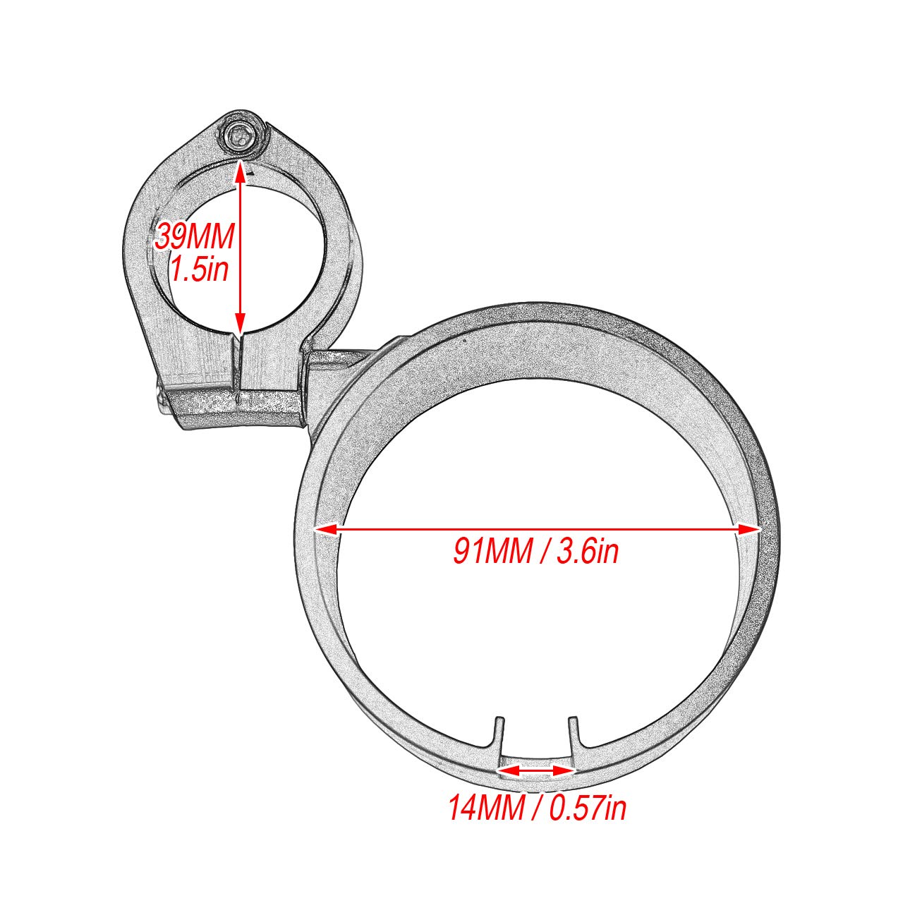 HDBUBALUS Tachometer Bracket Turn Signal Handlebar Clamp Fits Harley Sportster XL883 1200 1993-2020