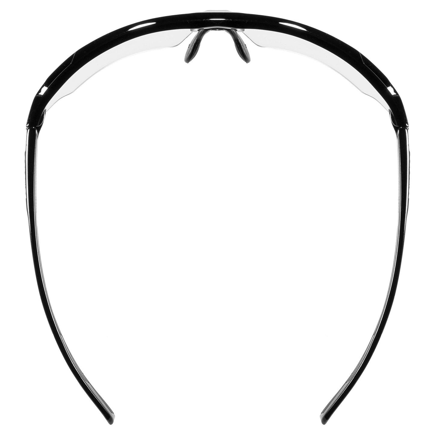 uvex sportstyle 802 V - Sports glasses for men and women - photochromic - fog-free - black/smoke - one size