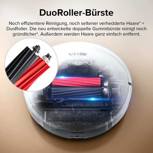 roborock S8 robot vacuum with dual brush & 6000Pa suction power & 3D structured light obstacle avoidance. Compatible with Alexa for pet hair. Upgrade to S7.