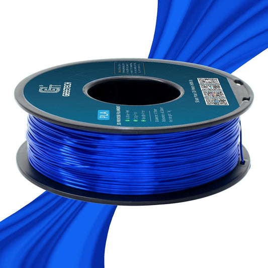 GEEETECH PLA Silk filament 1.75mm, 3D printer filament PLA 1kg Spool (royal blue)