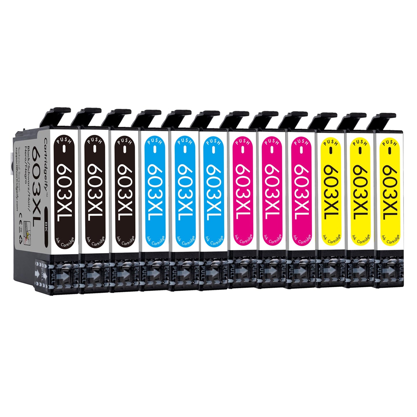 Cartridgeify 603XL printer cartridges compatible with Epson 603 XL cartridges, for Expression Home XP-2100 XP-2105 XP-3100 XP-3105 XP-3150 XP-4100 XP-4105, Workforce WF-2810 WF-2830 WF-2835 WF-2840 WF-2850