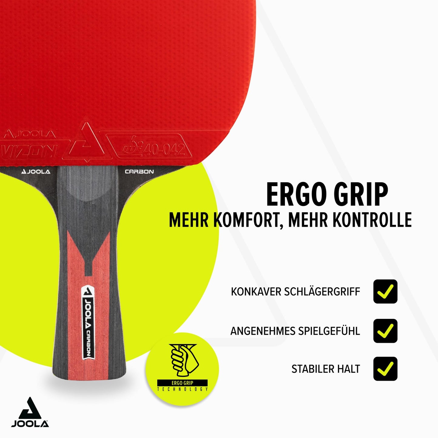 JOOLA Carbon Table Tennis Racket ITTF approved professional table tennis racket for advanced players - Carbowood Technology, Speed, 5-ply