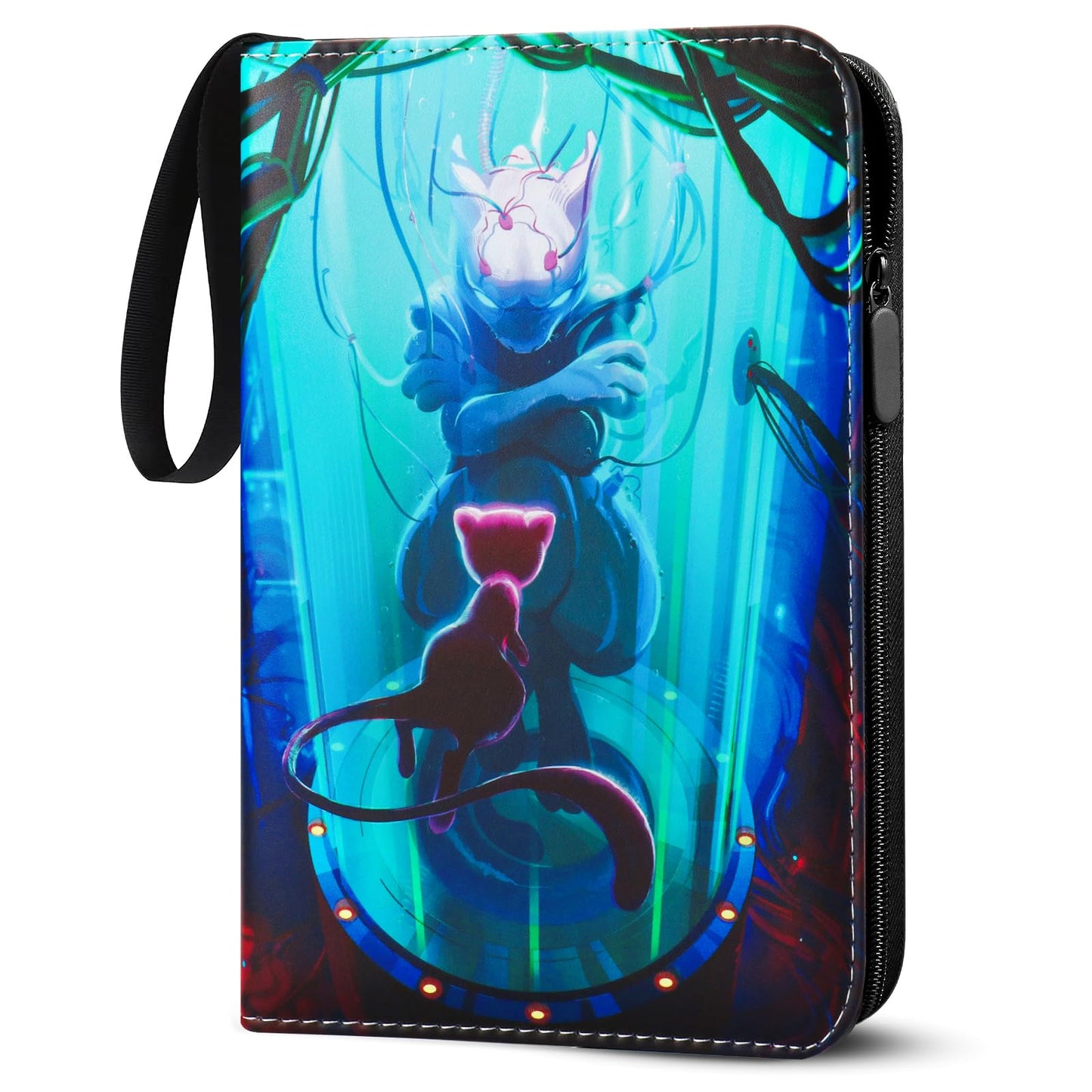 Collectible card album, Pokemon card collection album, 400 pockets 50 pages 4 pockets, collectible card binder with PU surface, waterproof card holder, card folder book.