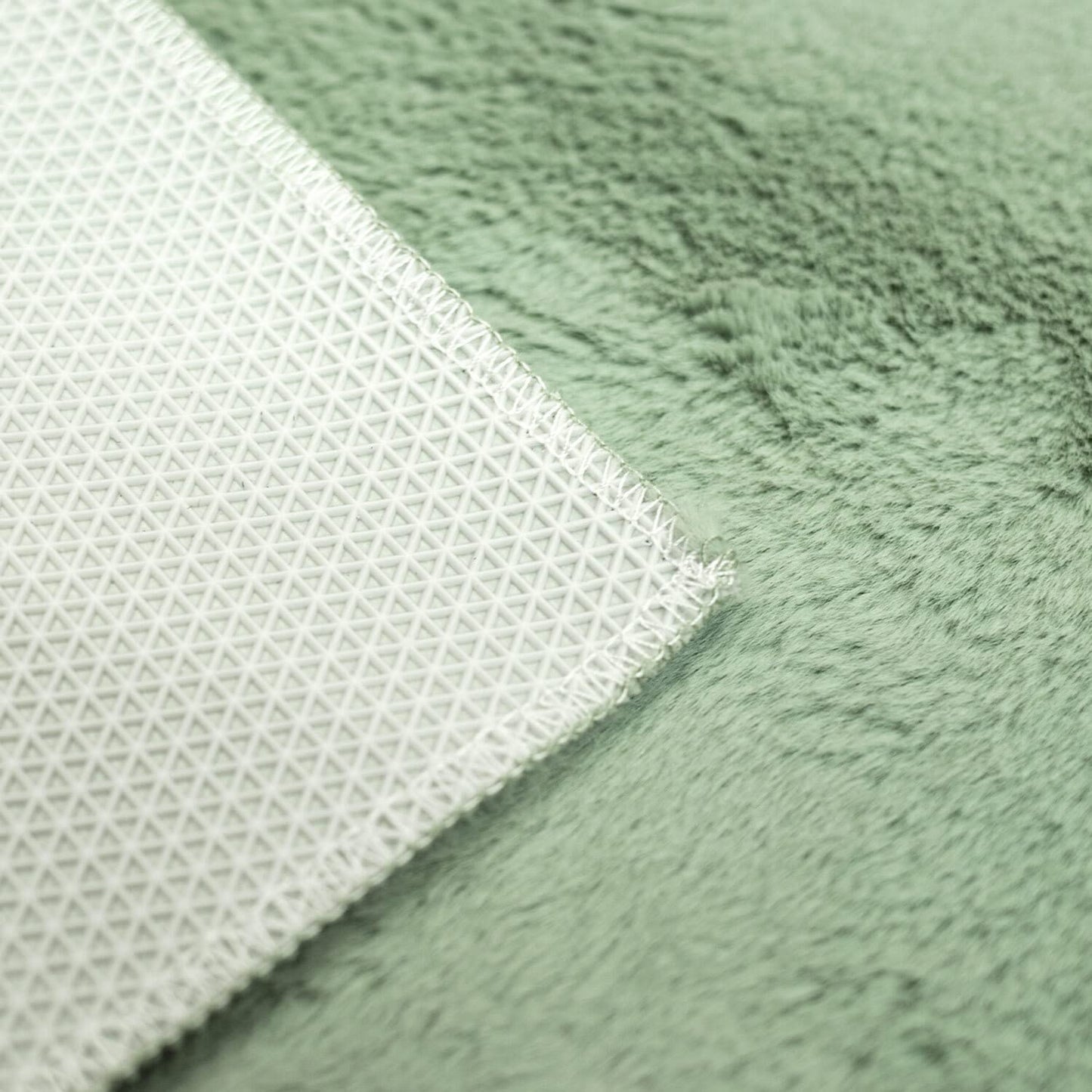 Bathmat Jade Green - 120x170 cm Solid Color - Non-slip, washable, soft, absorbent, quick-drying - High pile Soft Touch bathroom rug