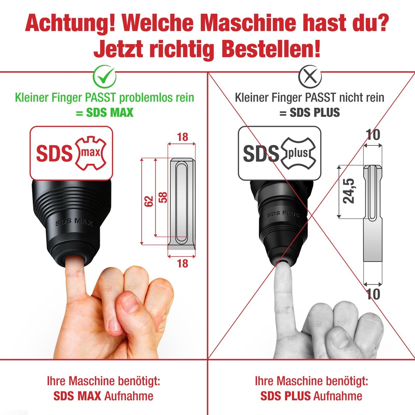 SCHWABENBACHยฎ SDS MAX Earth Spike Driver - Robust tool for inserting deep earth spikes, 250 x ร 32 mm, inner ร 20 mm | Perfect for grounding stakes and secure earth anchoring.