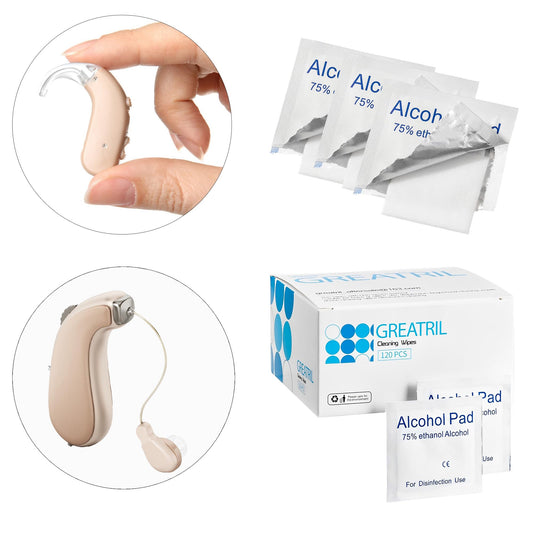 240 pieces of cleaning wipes small size 6 cm x 6 cm - Greatril Alco cleaning wipes with travel size for hearing aids/on-the-go/mobile phone/iPad/mouse/door handle/glasses/tablet/computer/laptop.