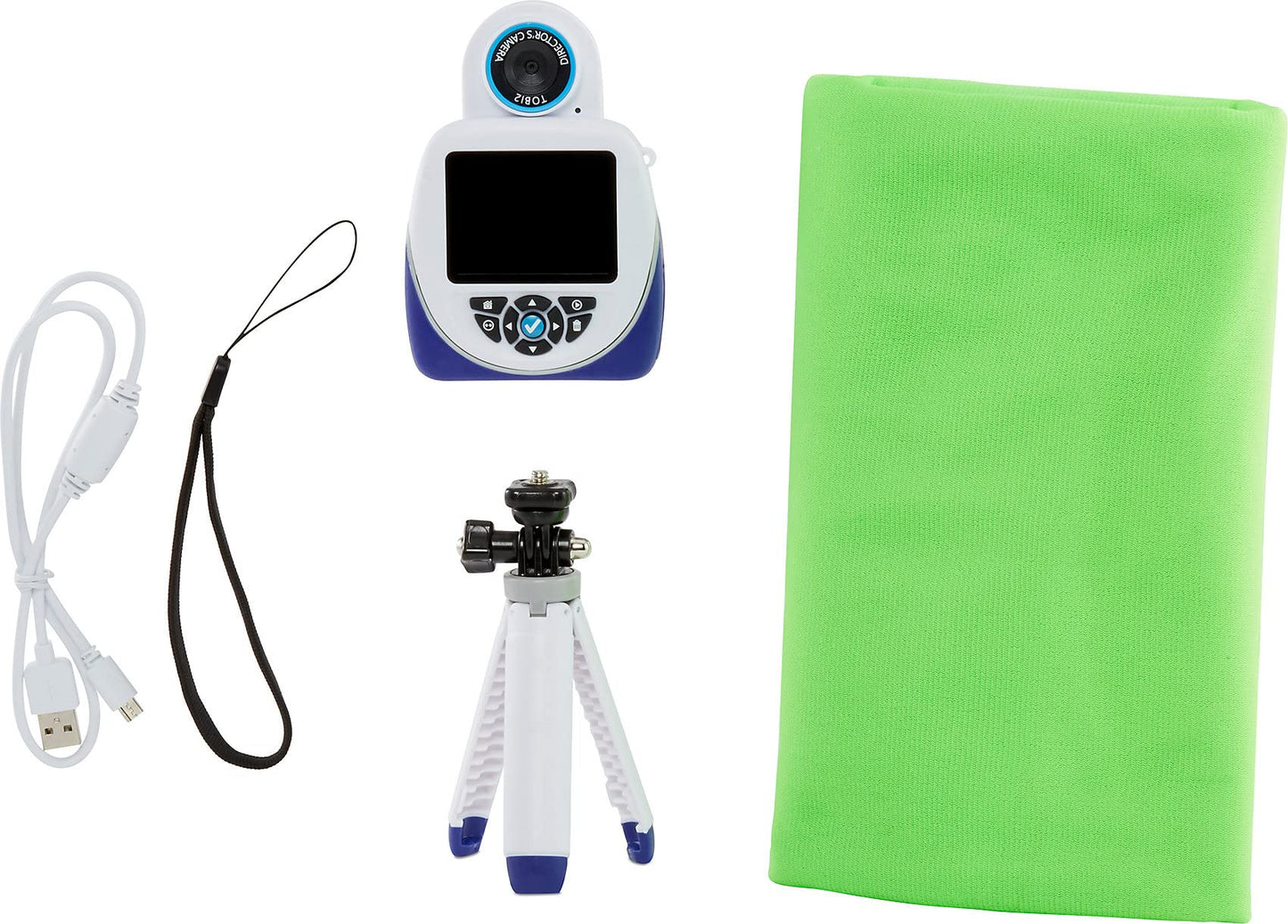 Little Tikes Tobi 2 Director's Camera - for high-resolution photos & videos - special effects, flip-out selfie camera, games - with rechargeable battery, selfie stick & more - for kids aged 6 years and up
