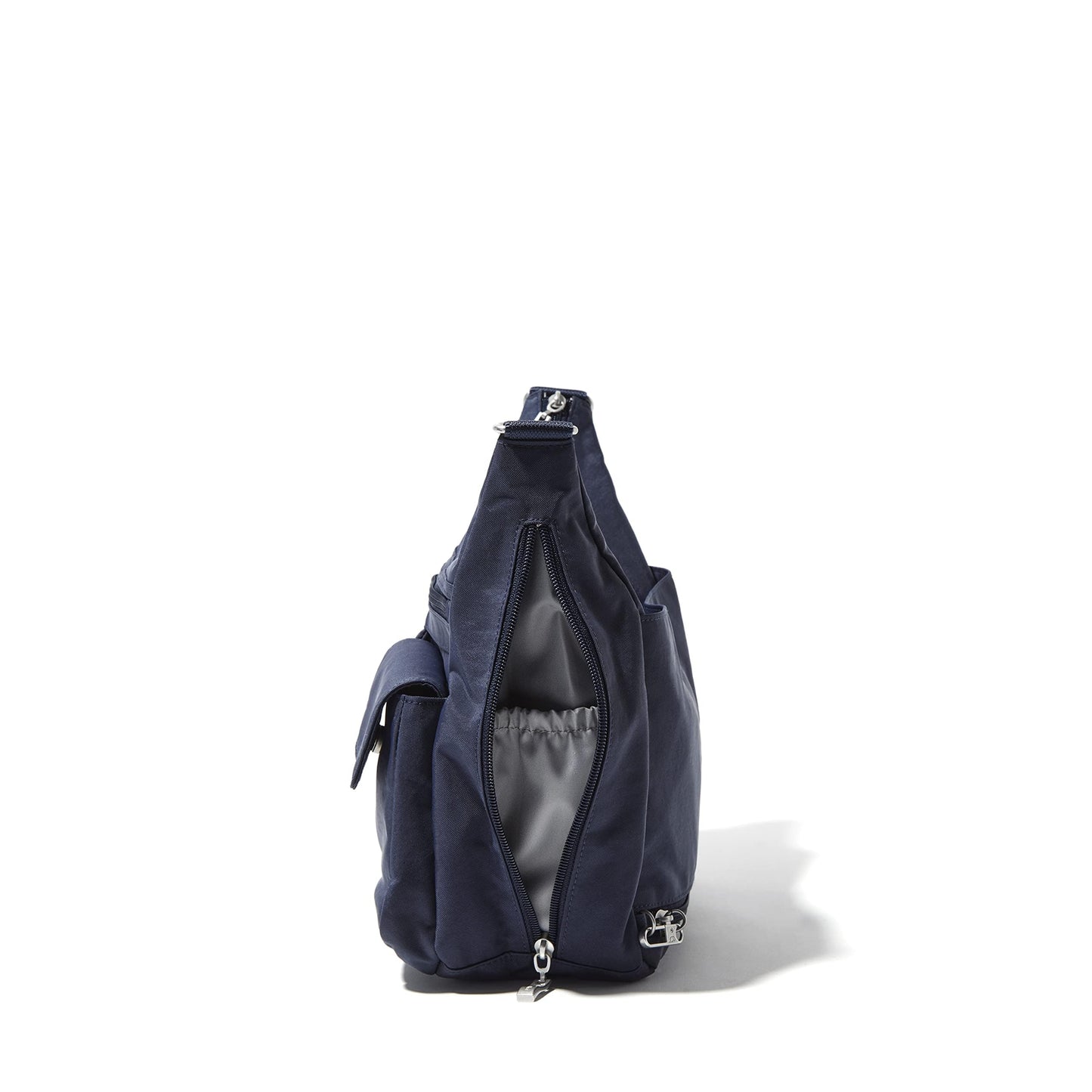 Baggallini women's crossbody bag, 27.9 X 22.9 X 11.4 cm, RFID hobo bag Modern Everywhere Bag, French Navy