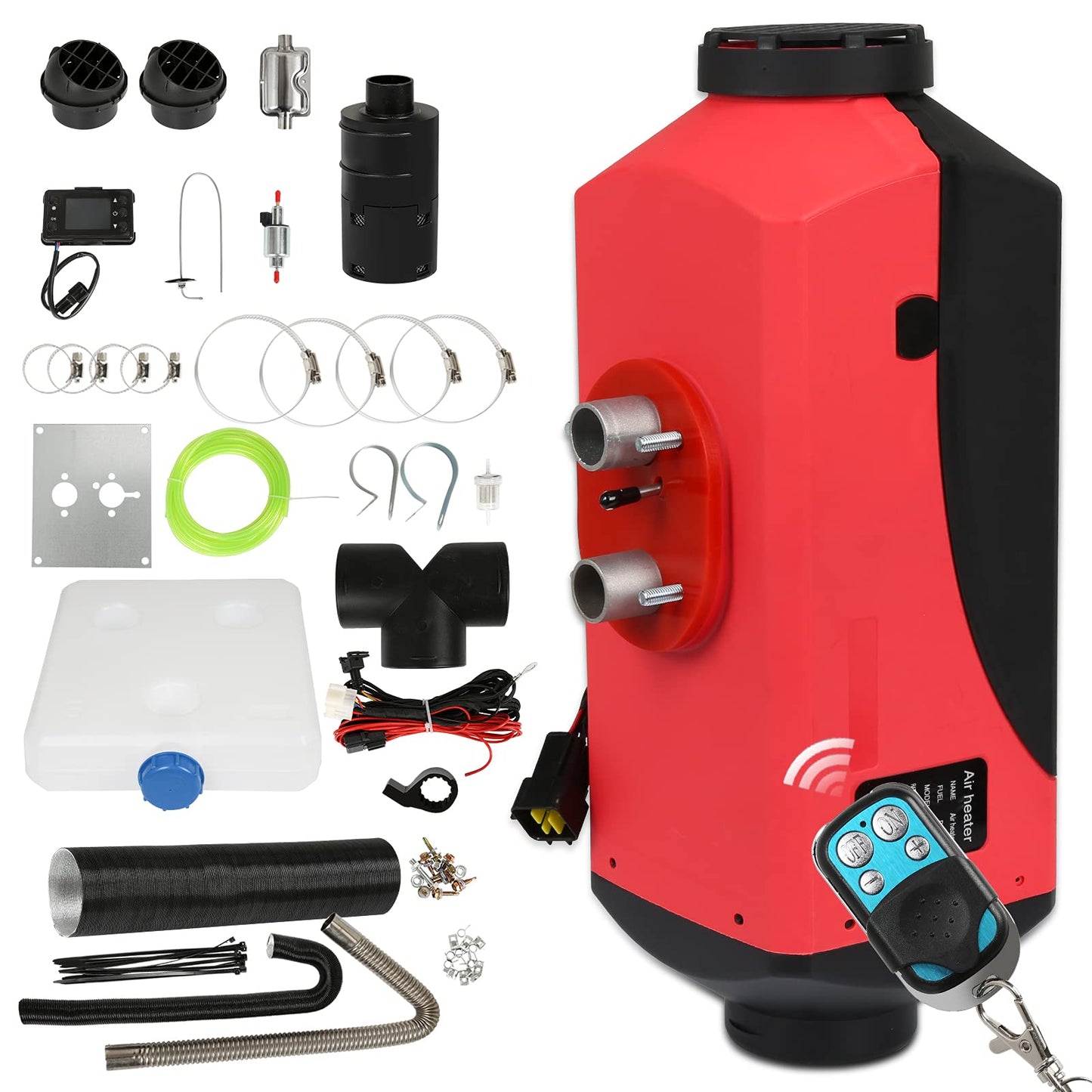 Ikodm 12V Diesel Air Heater 5KW Parking Heater Diesel, Air Diesel Heater, Diesel Air Heater, LCD Switch Air Diesel Heater for Car RV Boats Truck Automobiles Motorhome Bus