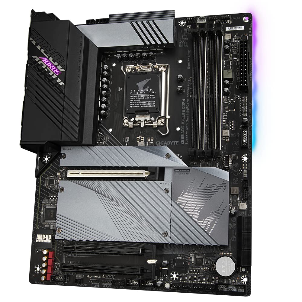 Gigabyte Z690 AORUS ELITE DDR4 ATX Motherboard - Supports 12th Gen Intel Core Processors (LGA 1700), 16+1+2 VRM Design, DDR4-5333(OC) Memory