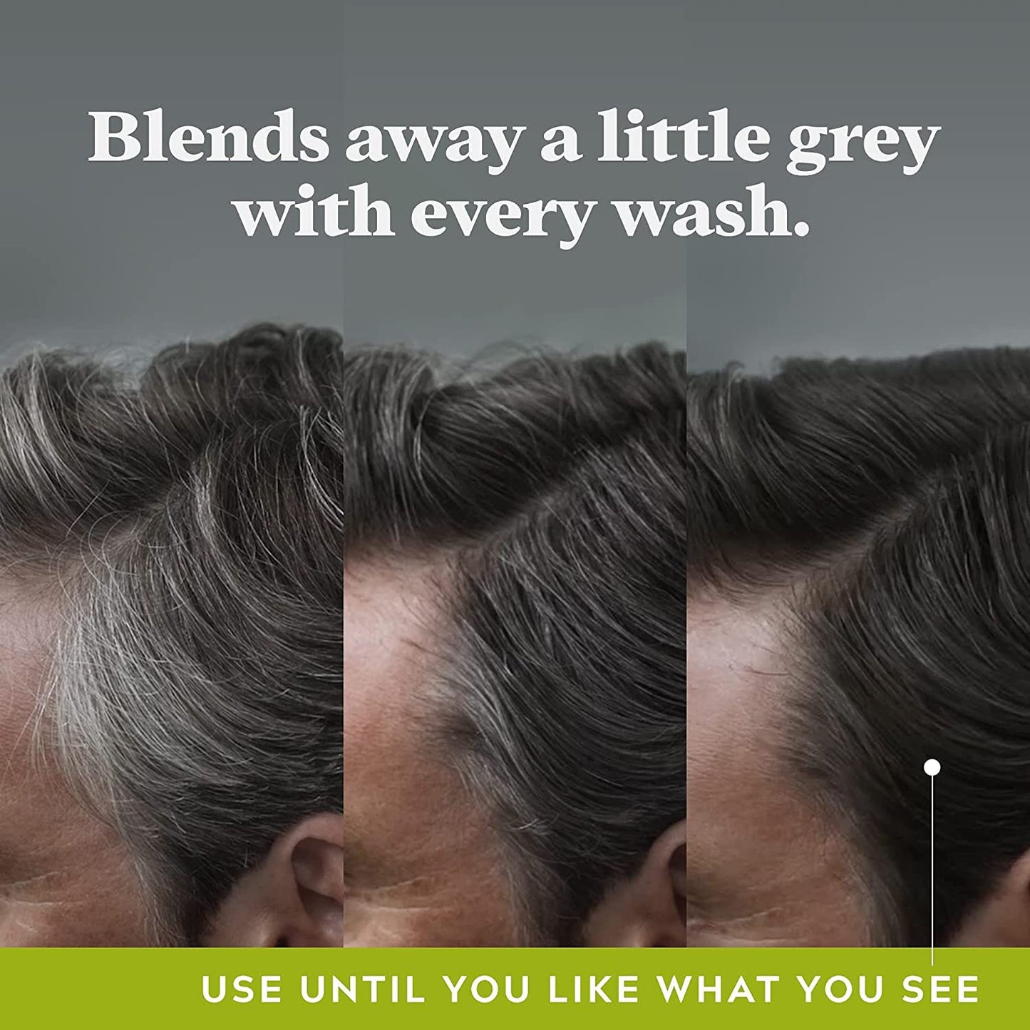 Just For Men Control GX - Gray-reducing shampoo for gray hair, with coconut oil and aloe vera, new improved formula, all shades, 118 ml x 2 units - Pack Promo