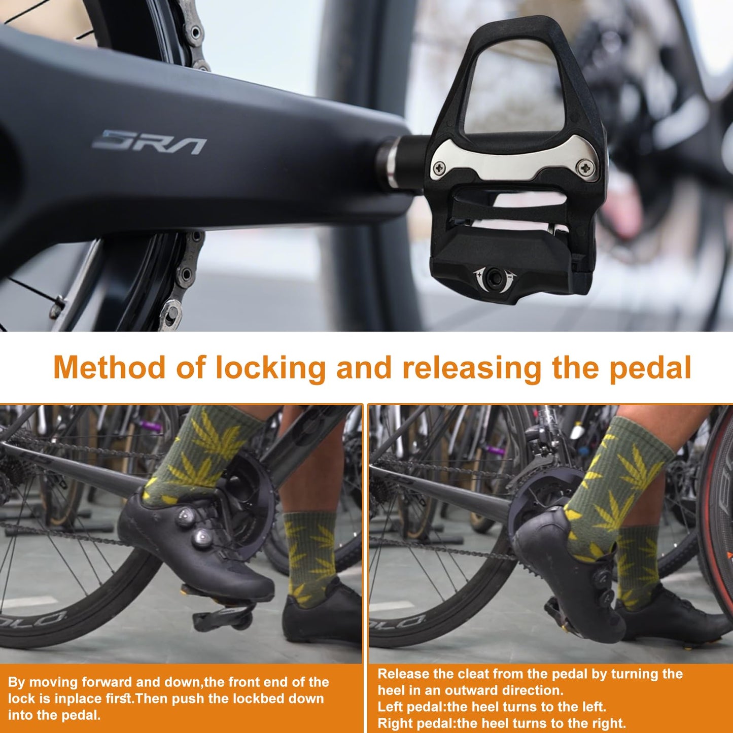 LPZMPZ bicycle pedals non-slip Compatible with Shimano SPD Sl road bike SDP pedals No click with 9/16 inch ball bearings for MTB Gravel SDS clipless pedals Race pedals Bike