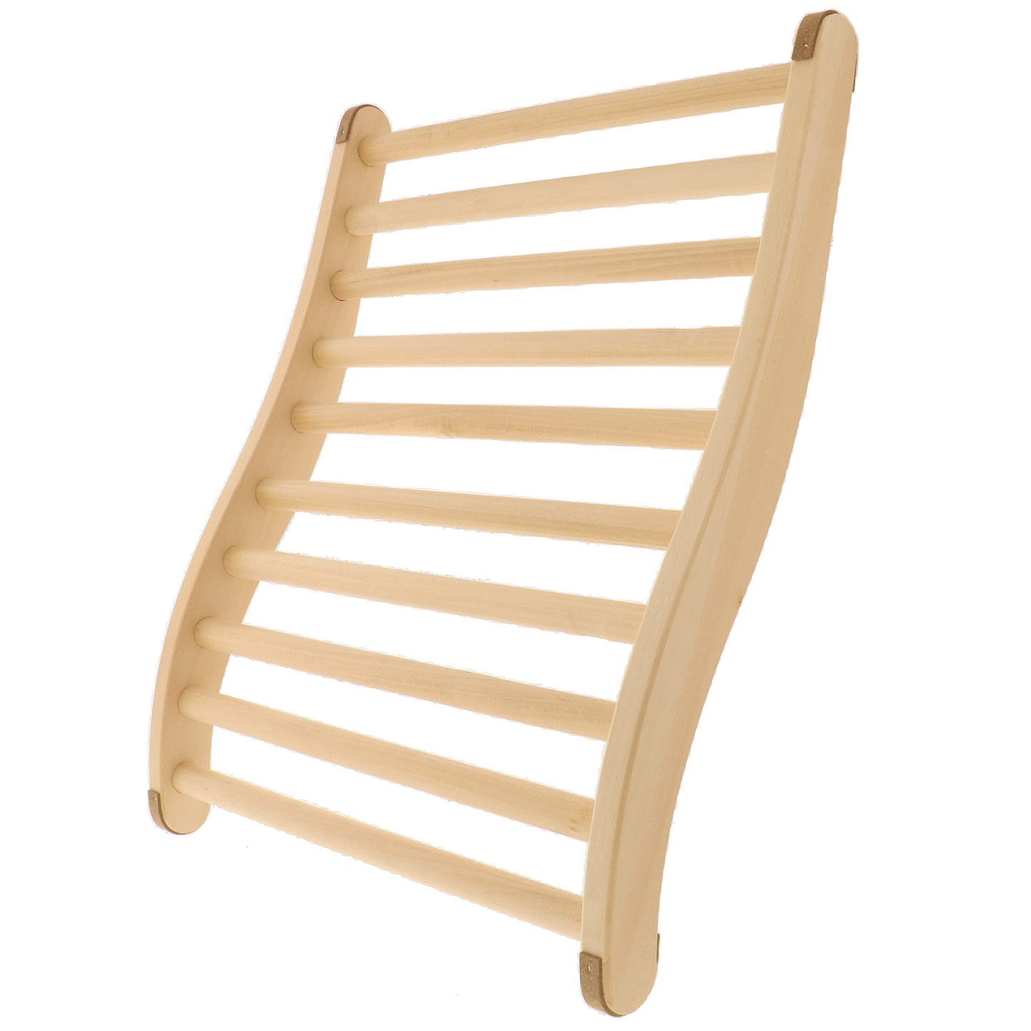 2X HOFMEISTER® Sauna backrest made of high-quality lime wood, 51 cm, ergonomically shaped, Made in Europe, non-slip sauna back support, Relax and unwind with headrest