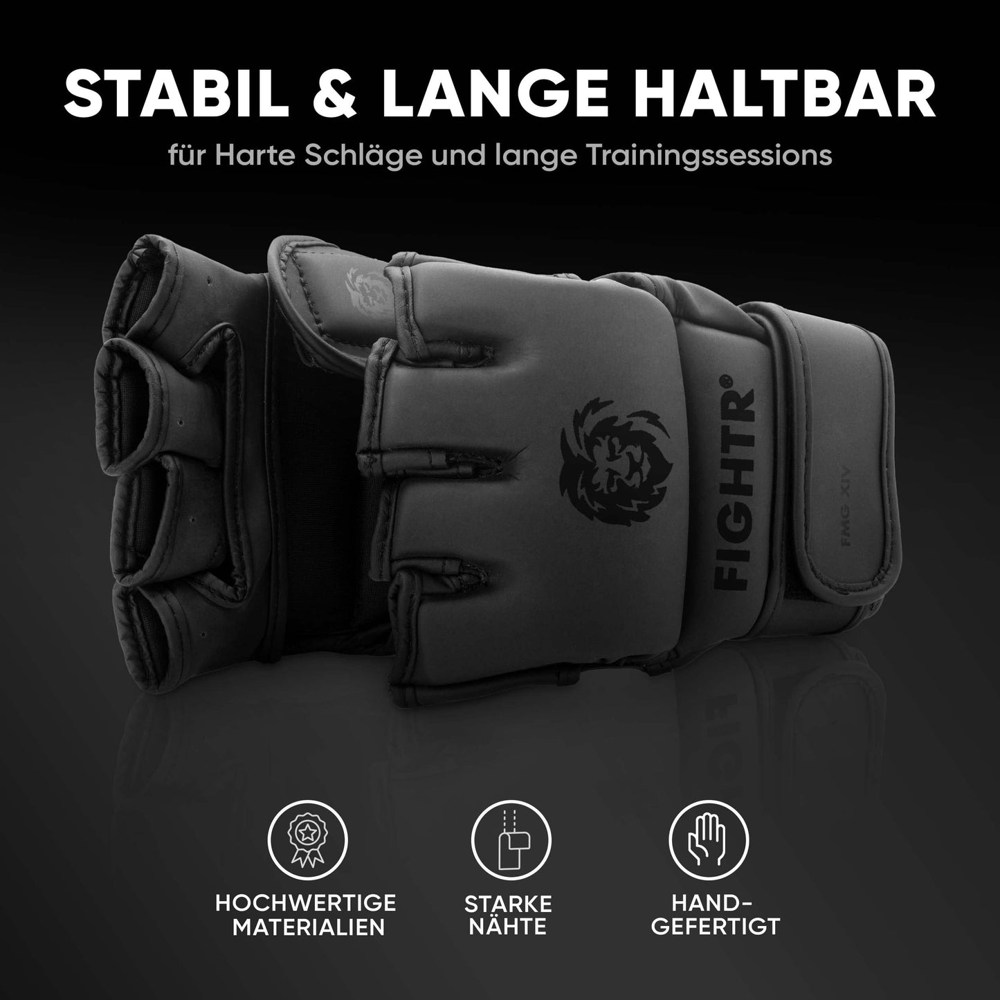 FIGHT® Professional MMA Gloves for Grappling Sparring Training, Kickboxing Martial Arts Muay Thai Heavy Bag Focus Mitts Boxing | for Men and Women including Carry Bag...