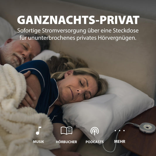 Avantree Slumber - Bluetooth pillow speaker for sleeping with built-in white noise, remote control, volume adjustment, sleep timer, sleep headphones, sleep machine, white noise machine.