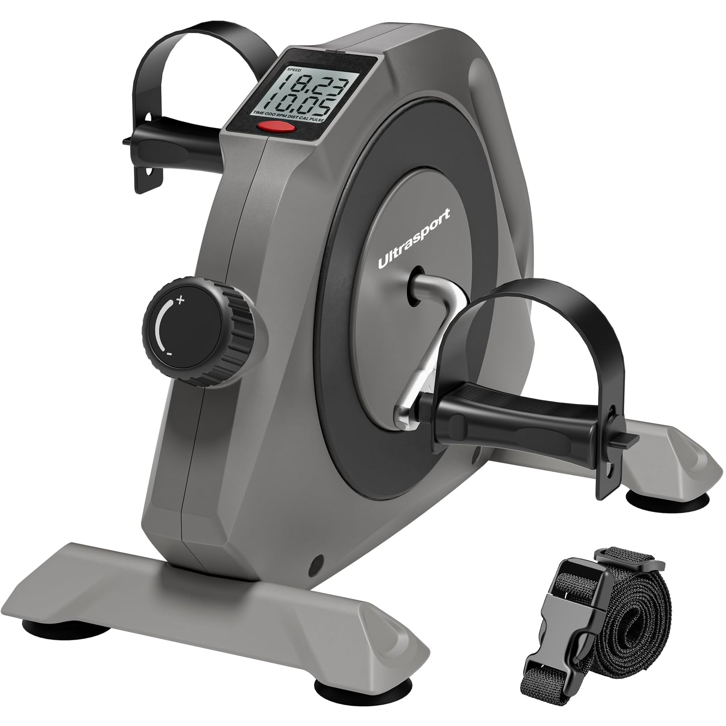 Ultrasport Mini-Bike pedal trainer for home I arm and leg trainer while sitting I extra quiet and gentle on joints I desk bike, desk bicycle, table bike for seniors.