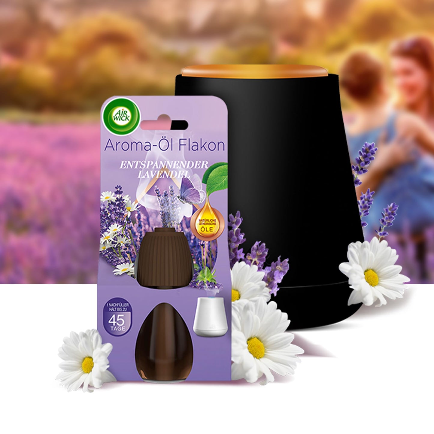 Air Wick Essential Oils - Value Pack - Refills with essential oils - Relaxing Lavender scent - 3 x 20 ml