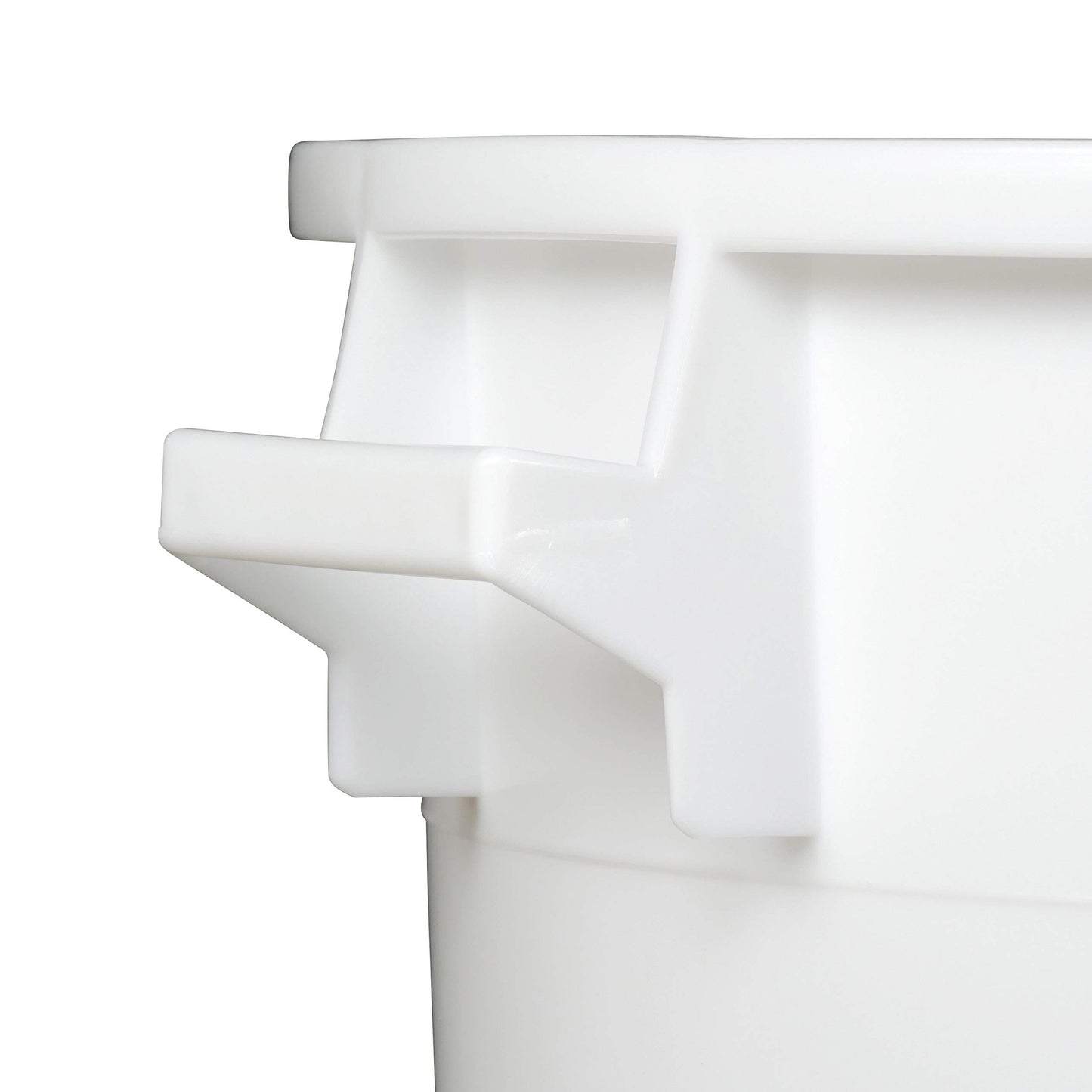 TOLEGANO 50L food-safe bucket with lid White Universal barrel Water drum Feed drum Barrel with lid Feed bucket Water tank 50L plastic bucket plastic barrel Horse Tub Storage Bucket