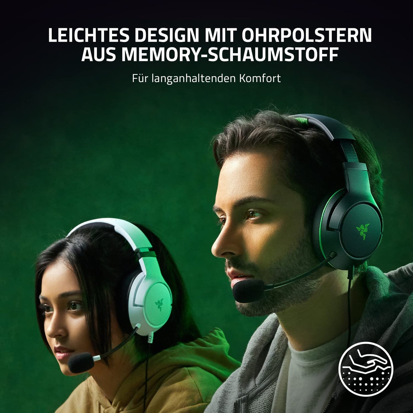 Razer Kaira X - Wired gaming headphones for Xbox Series X|S (TriForce 50mm drivers, HyperClear microphone, 3.5mm jack, cross-platform compatibility) Black