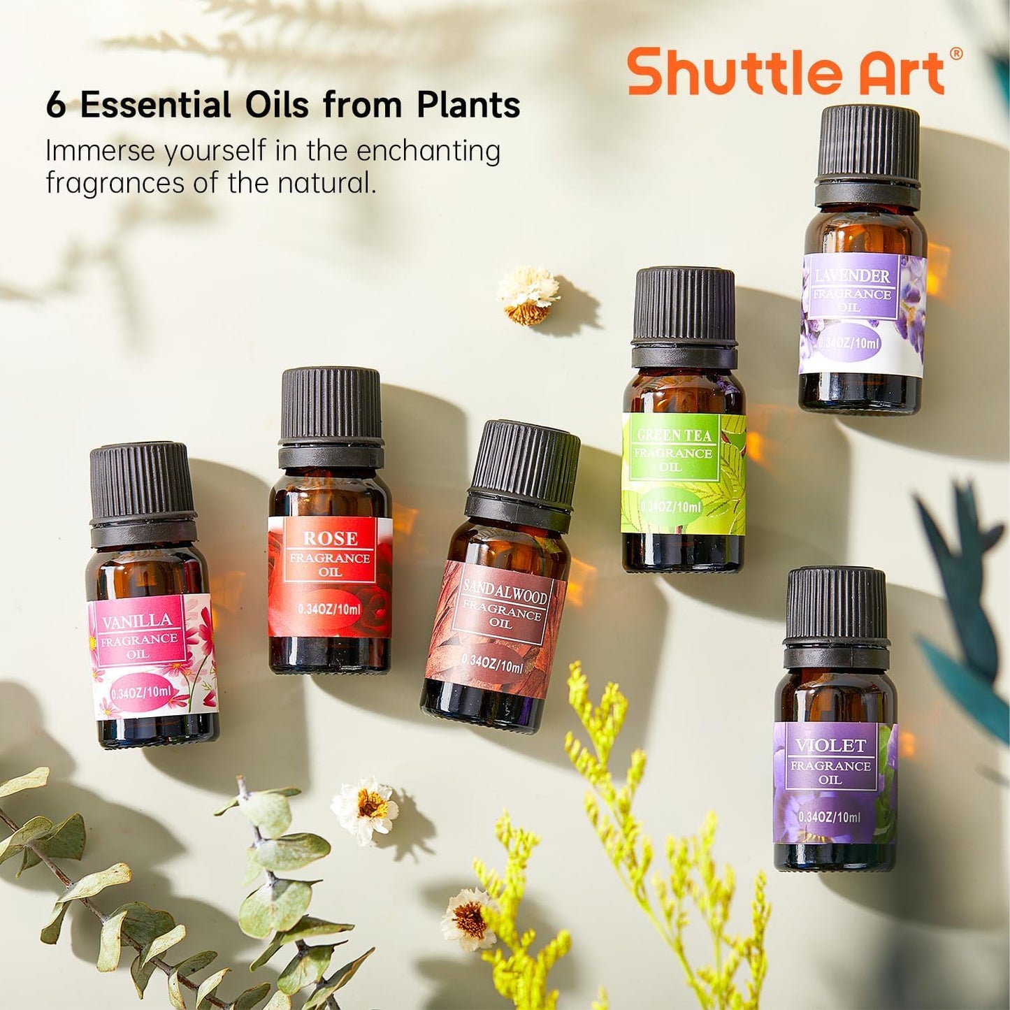 Shuttle Art DIY Candle Making Set with 3lbs Soy Wax, Melting Pot, Fragrance Oil, Wicks, Candle Tins, Dyes, Candle Wick Holder, Candle Making Kit, DIY Scented Candles.