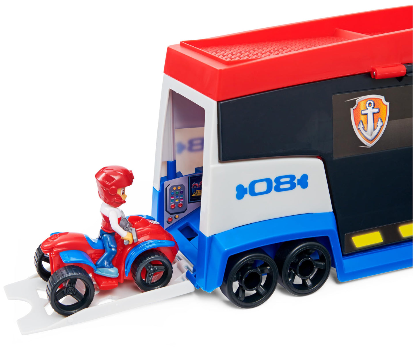 PAW PATROL, 10th Anniversary, Team vehicle Paw Patroller in updated design, includes Ryder figure and 1 basic vehicle, for ages 3+