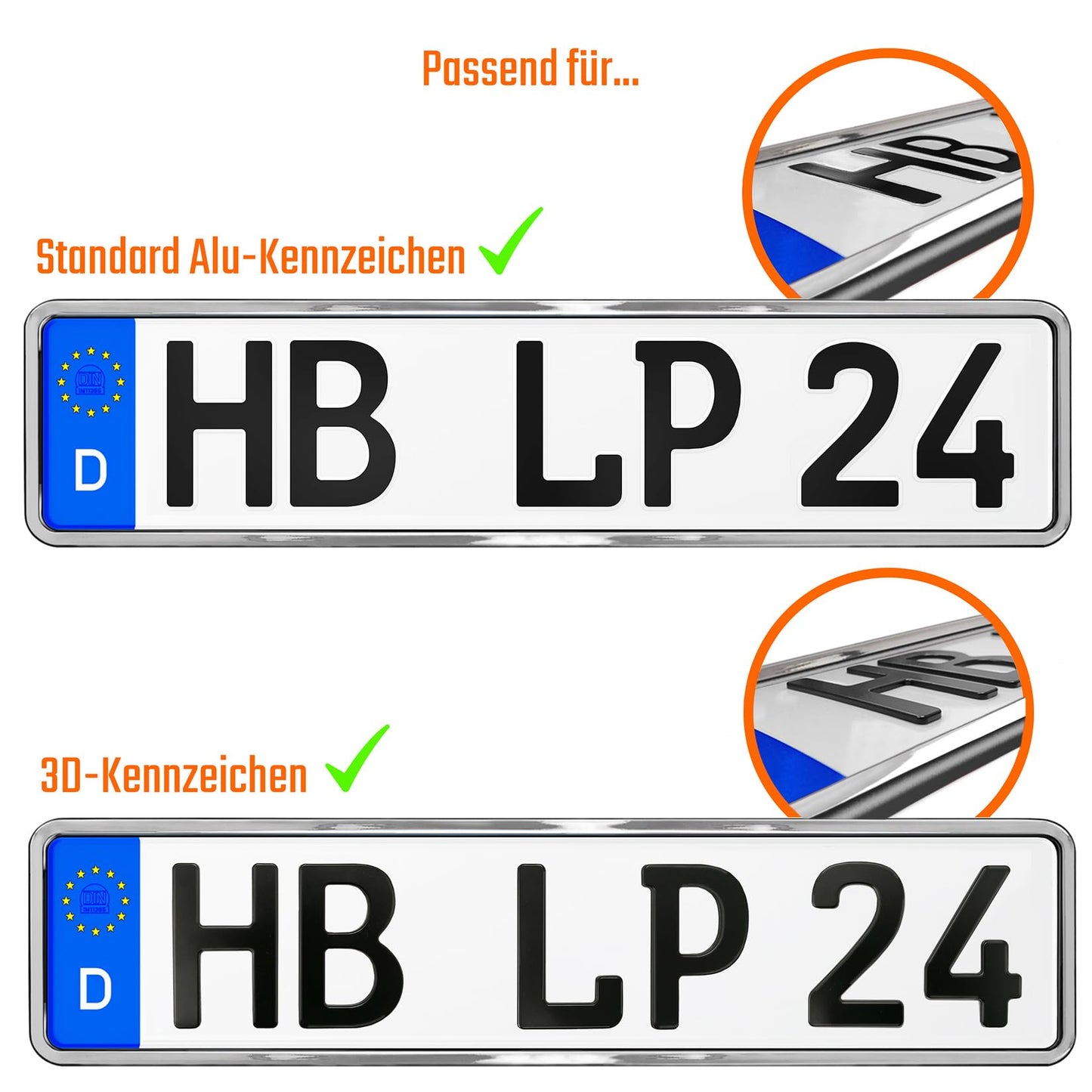 License plate holder constant frame license plate bracket car license plate holder in chrome look license plate bracket vehicle license plate holder car license plate 2 pieces