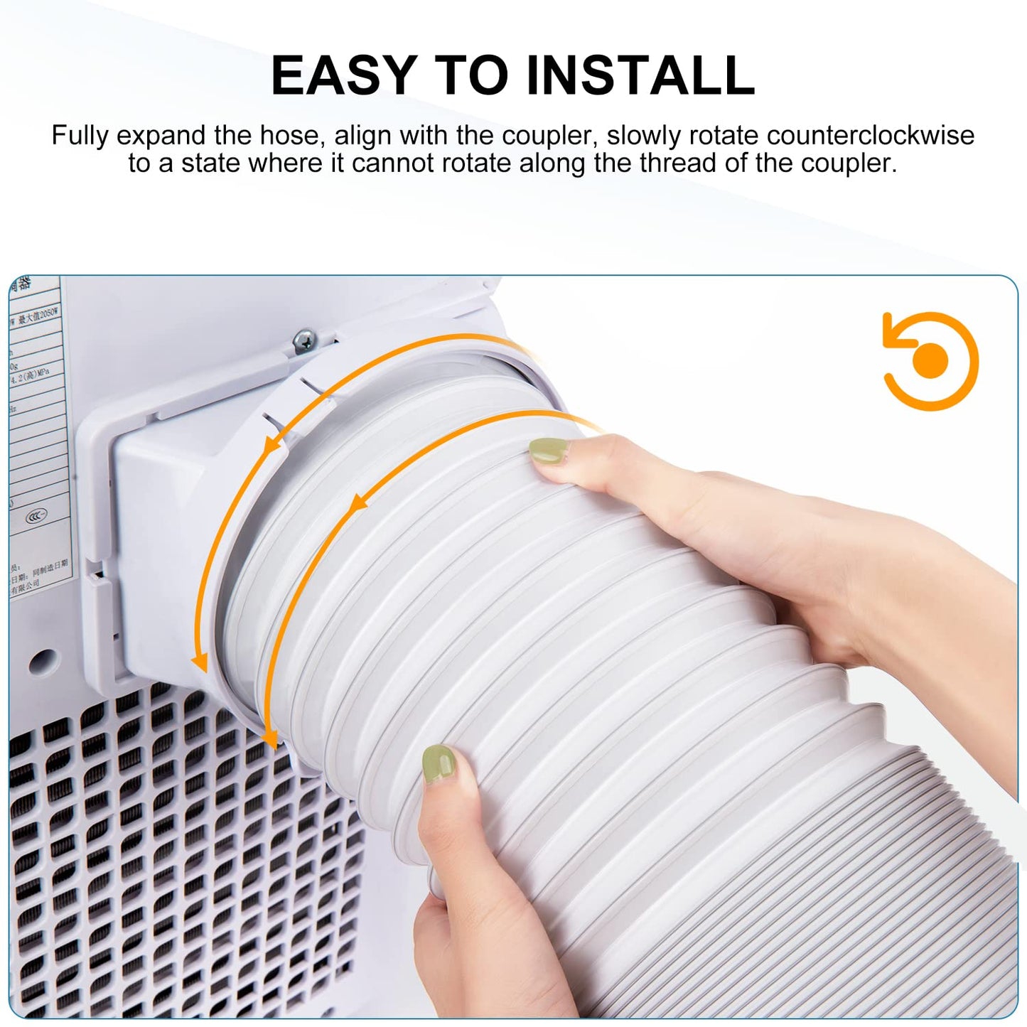 2023 Mobile Climate Hose new upgrade, kitchen exhaust hose, exhaust hose 150mm, portable climate exhaust hose, heat resistant, used for air conditioning, dehumidifier, dryer