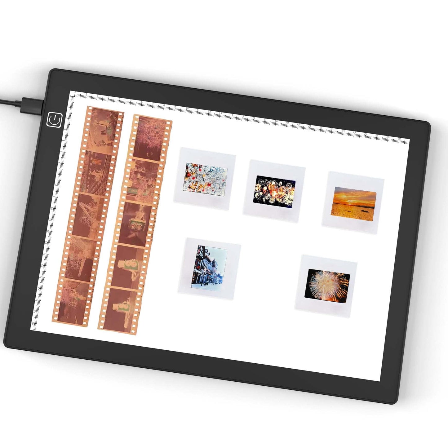 Slide Scanner Ultra-thin Dimmable LED Light Pad - 5600K - 30 x 21 centimeters - Backlight for Converting 35mm Slide and Negative to Digital Image