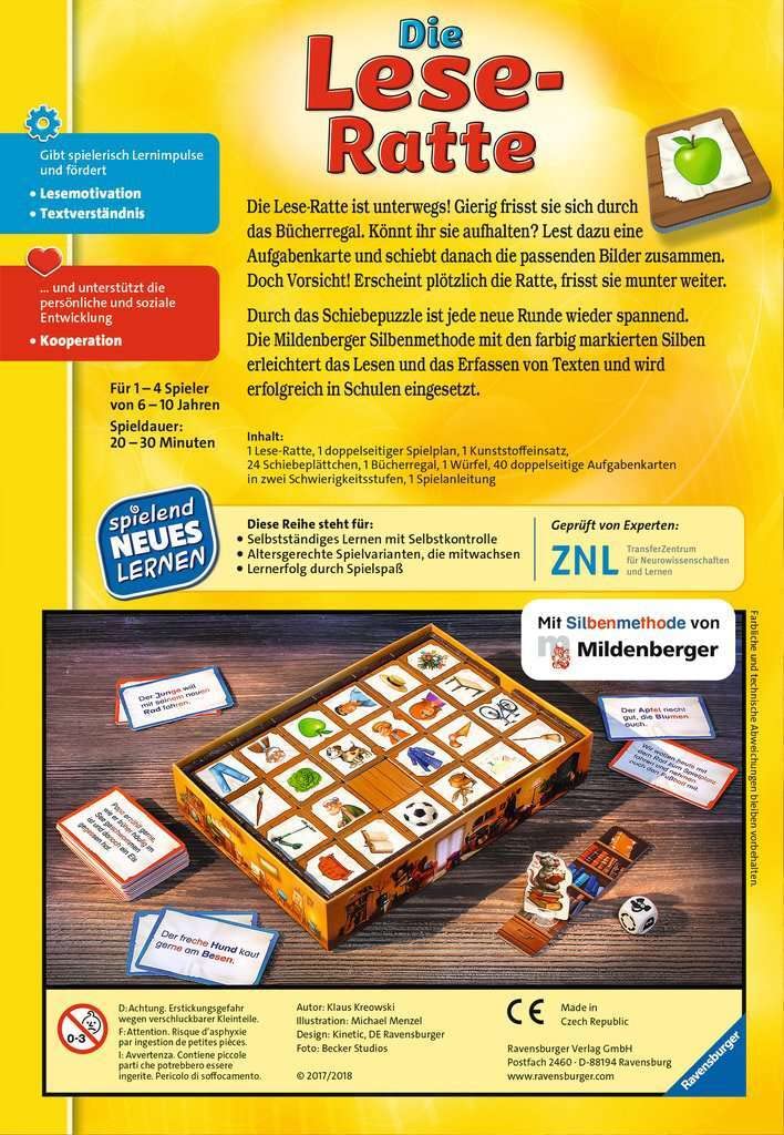 Ravensburger 24956 - The Reading Rat - Play and Learn for Kids & 24973 - Monkey Strong Number Gang - Play and Learn for Kids