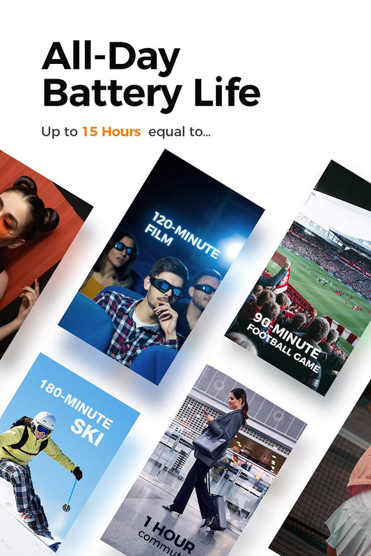 OCOOPA 10000mAh Rechargeable Hand Warmer, Electric Portable Pocket Warmer Powerbank, 15 Hours Long-lasting Heat for Outdoor Activities, Hunting, Golf, Camping, For Women, Men, Black