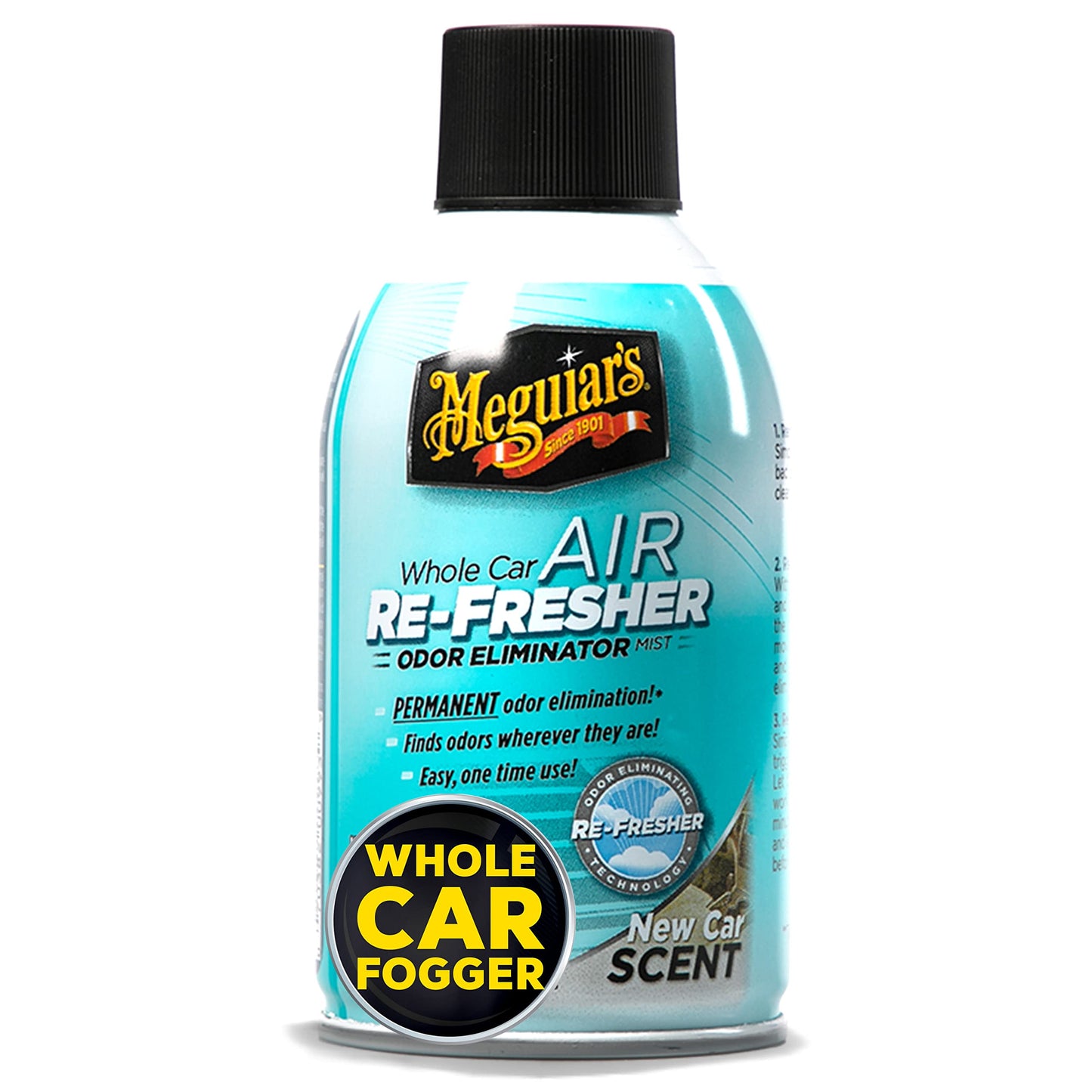 Meguiar's Air Re-Fresher New Car eliminates odors like smoke and pet smells, leaving a long-lasting fresh scent in your vehicle. G16402EU- 59ml.