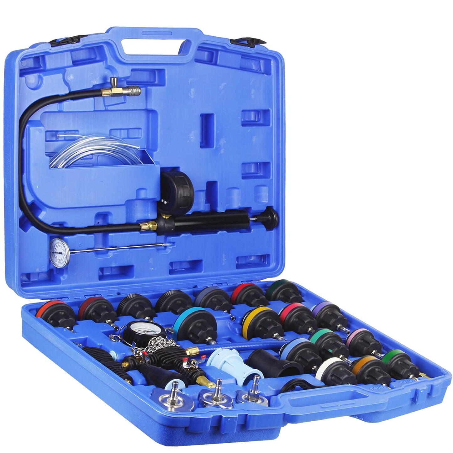 BandelOne includes cooling system filling tool, bleeding tool, pressure tester, pressure testing adapter, and 28 pieces in total.