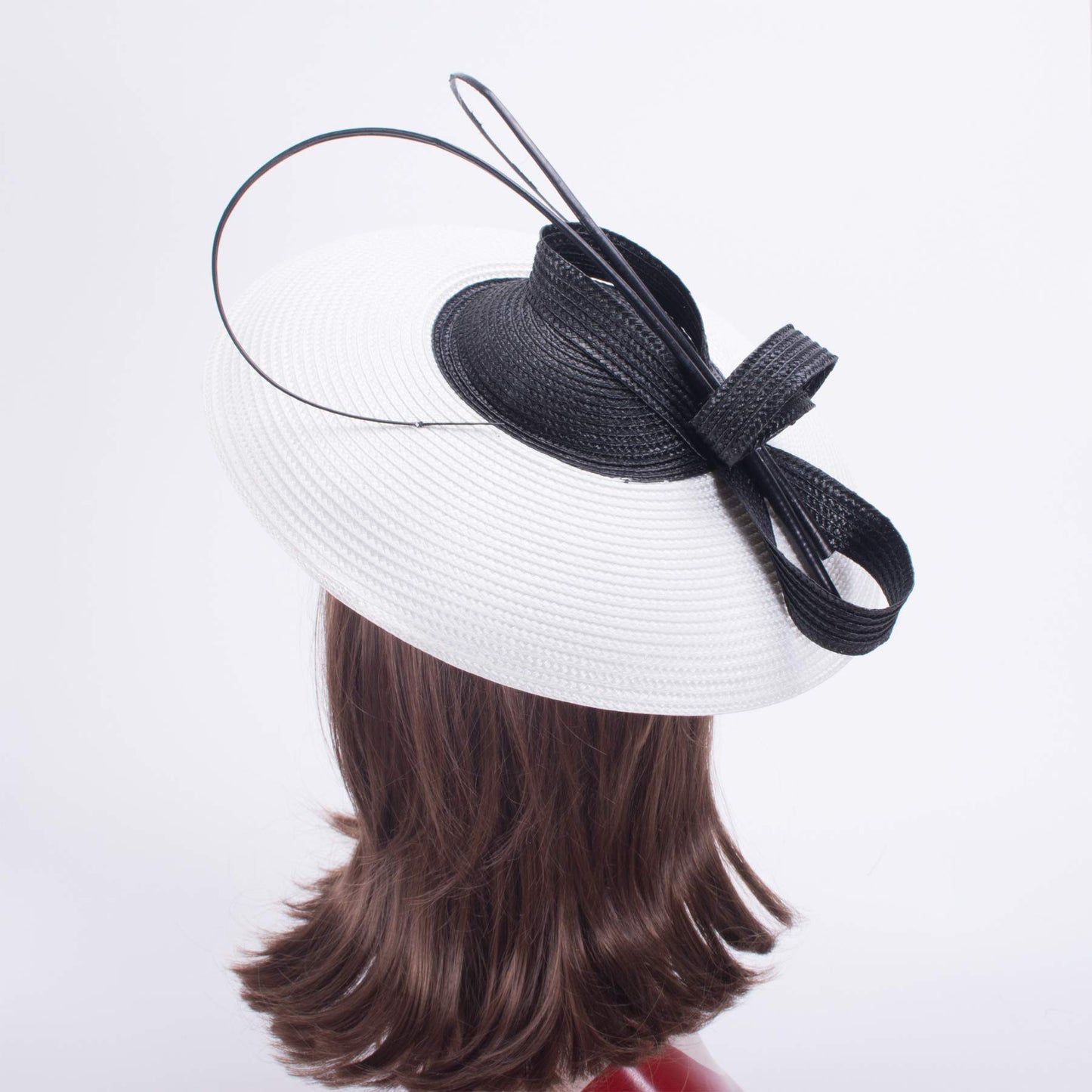 Lawliet Fascinator for women, for weddings, church races, headpiece, T427, white, one size