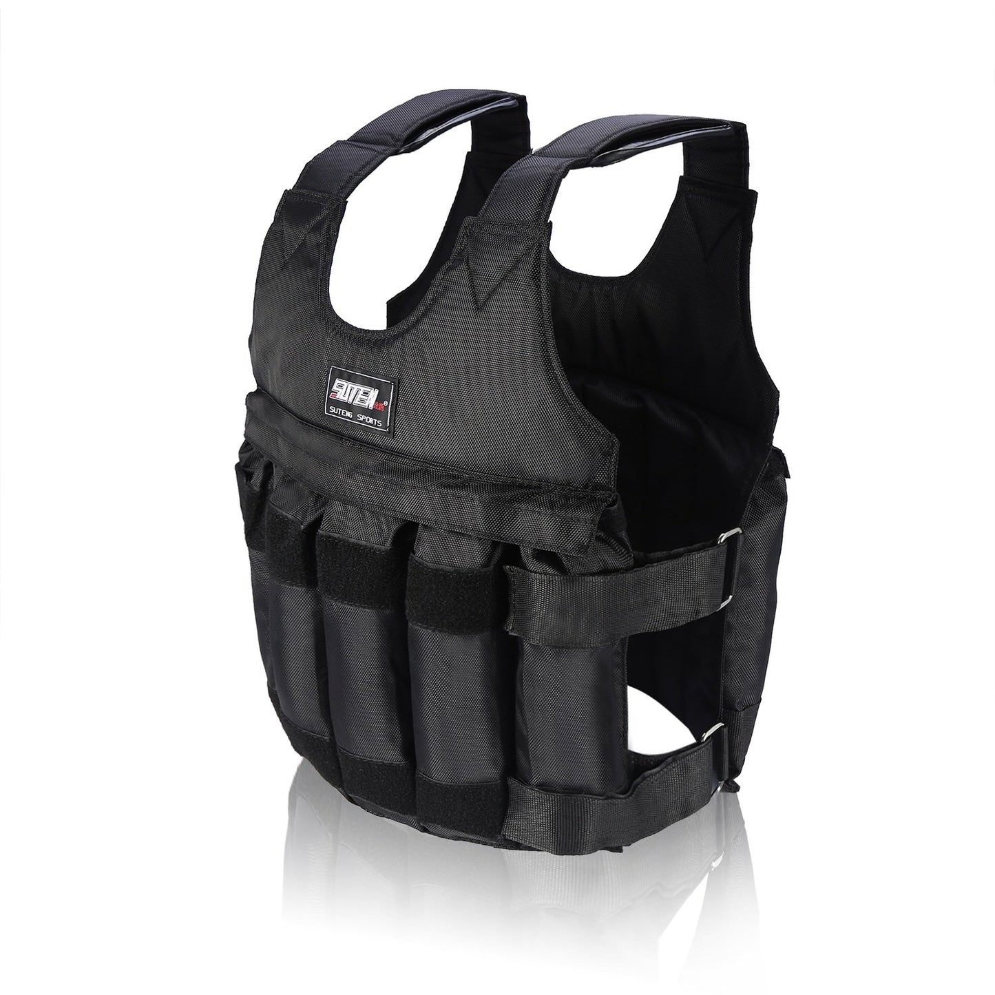 Adjustable weight vest for comfortable strength training. Suitable for men and women for jogging or running with a weight capacity of up to 50KG. Training fitness sports jacket.