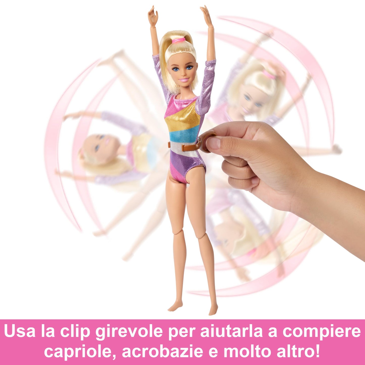 Barbie Gymnastics Fun playset with balance beam and over 10 themed accessories for victorious storytelling, HRG52